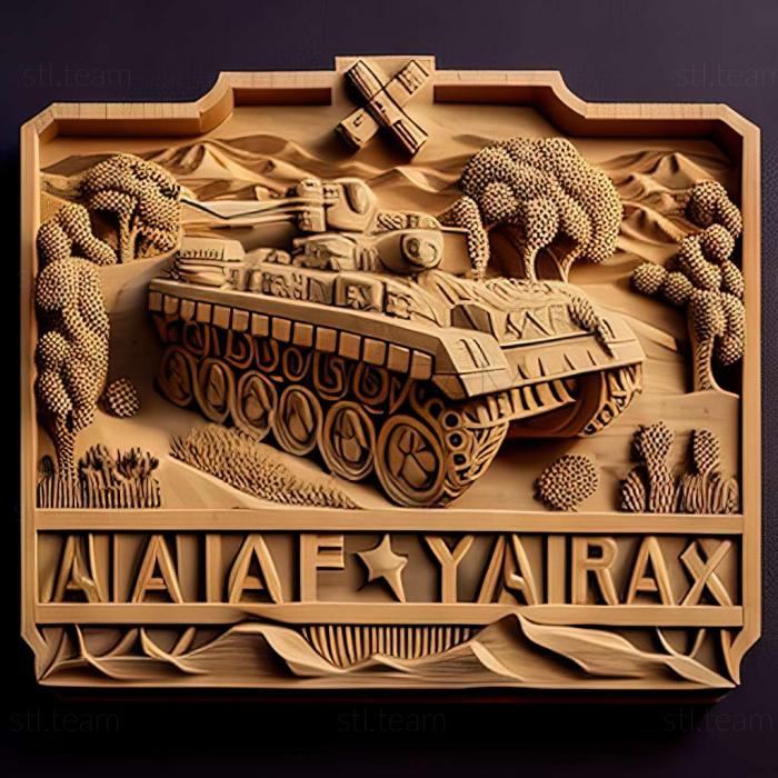 3D модель Игра Танковый корпус Африканский корпус (STL)